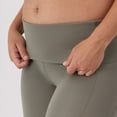 thumbnail image 5 of Hanes Maternity Women's Stretch & Recover 7/8 Leggings, 25" Inseam Cool Grey XL, 5 of 11
