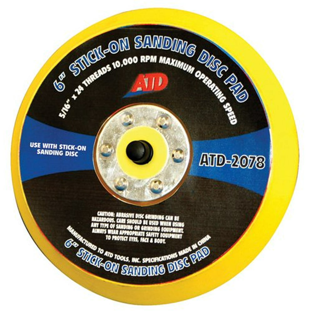 Atd Tools ATD2078 Stickon Sanding Disc Pad