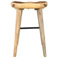 thumbnail image 4 of Tahoe 26" Traditional Indian Sheesham Solid Wood Counter Stool in Walnut, 4 of 11