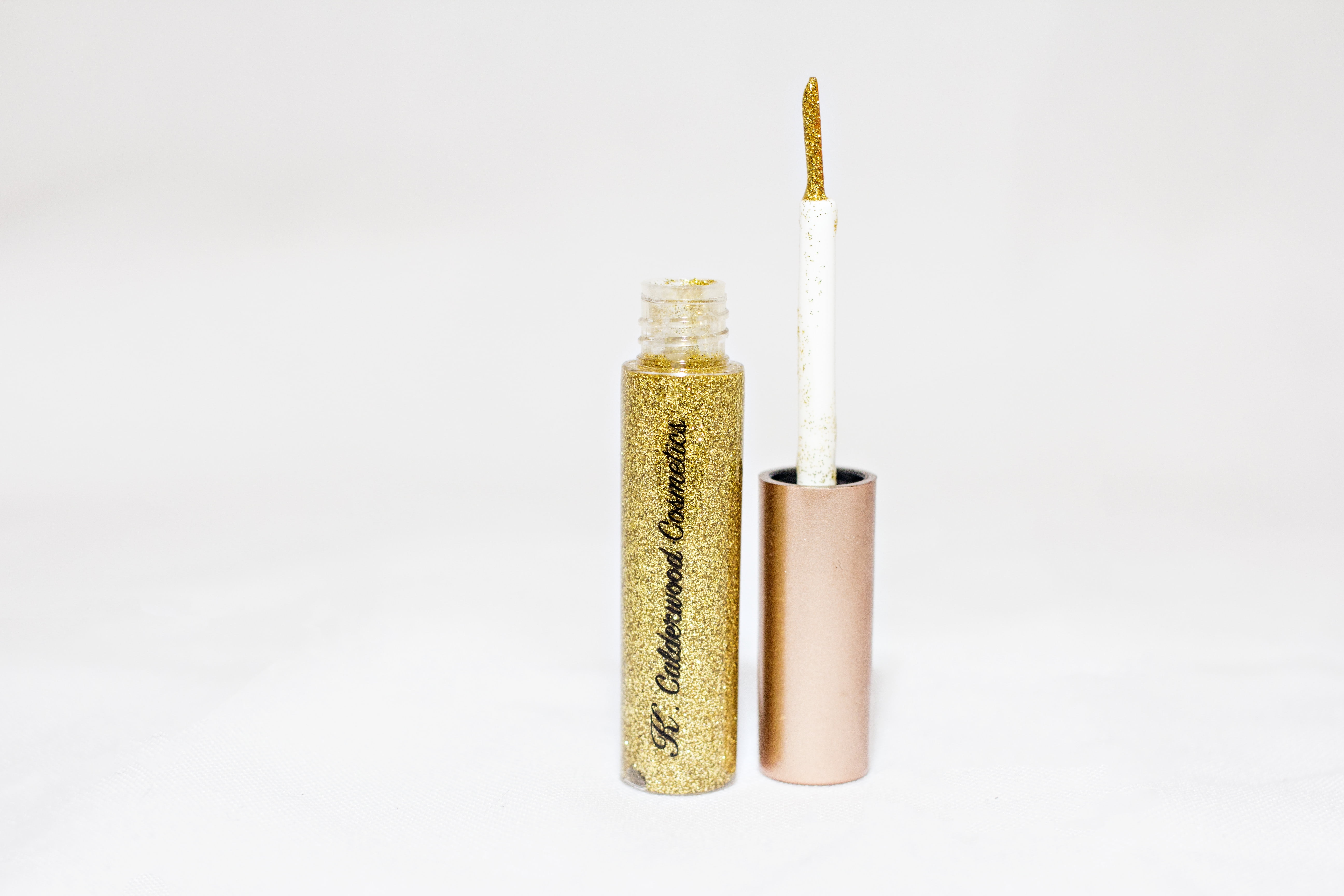 K.Calderwood Cosmetics glitter glide glitz liquid eyeliner in gold