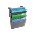 thumbnail image 2 of Deflecto Stackable Wall DocuPocket - Système de Poche Mural pour Fichiers - 3 Compartiments - pour Lettres - Fumée, 2 of 3