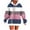 Hot Pink, variant on cocolona Womens Oversized Hoodie Fall Winter Long Sleeve Striped Print Hooded Sweatshirt Fashion Casual Pullover Hoodies Tops