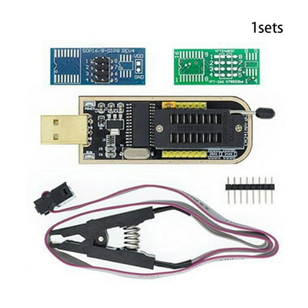 

QXKE CH341A 24 25 Series EEPROM Flash BIOS USB Programmer+SOIC8 SOP8 Chip IC Adapter