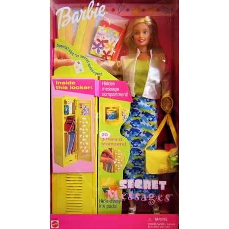 Barbie Secret Messages Doll with Locker and Accessories 1999 Mattel 26422