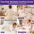 thumbnail image 6 of KEKOY Heating Pad for Back, Neck & Shoulders Relief, FSA/HSA Electric Heat Pad with 4 Heat Settings, 2-Hour Auto Shut-Off, Fast Heating, Detachable Belt, 24" x 33", Beige, 6 of 12