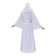 thumbnail image 4 of Elegant White Royal Dress Princess Leia Style Long Gown for Women, 4 of 6