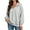 Gray, variant on Women Women Half Zip Oversized Fleece Hoodie Sweatshirt Long Sleeve Pullover with Pockets Y2K Casual Athletic Travel Fall Winter 2026 Tops