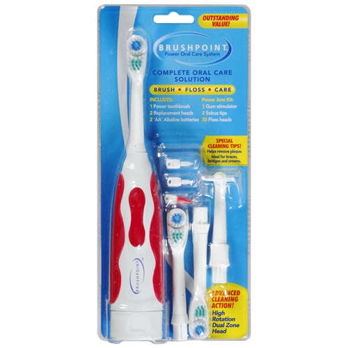 Brushpoint Power Oral Care System Power Toothbrush Kit