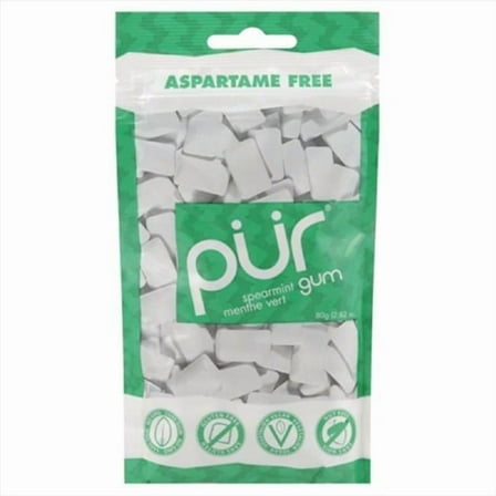 PUR GUM GUM SPEARMINT 60PC-2.82 OZ -Pack of 12
