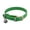 Green, variant on Real Genuine Leather Cat Collar with Bell & Safety Elastic Adjustable Kitten Collar with Buckle Soft Lightweight Pet Accessory(Green,Size XS)