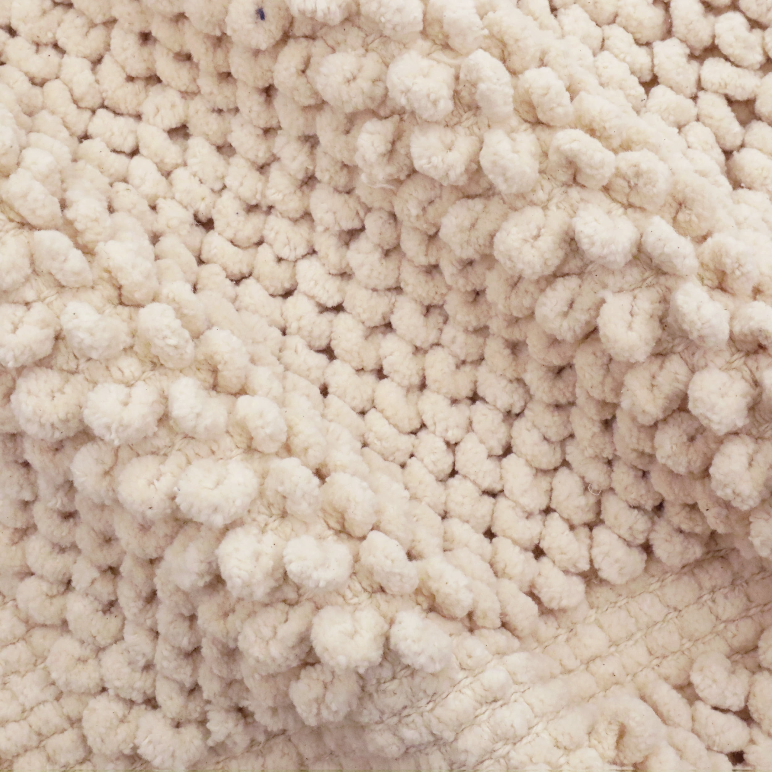 Jean Pierre New York Sophie Border 100% Cotton Bath Mat - Non-Slip Bath Rug - Ivory - 17" x 24"