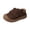 Brown, variant on Willtoo Baby Closed Toe Summer Sandals for Boys Girls Soft Faux Leather Non-Slip Breathable Infant Toddler First Walking Shoes 6-24 Months