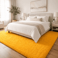 thumbnail image 4 of HOISUN 5x8 ft Soft Shag Area Rug for Bedroom Living Room, Fluffy Plush Non-Slip Carpet, Bright Orange, 4 of 10