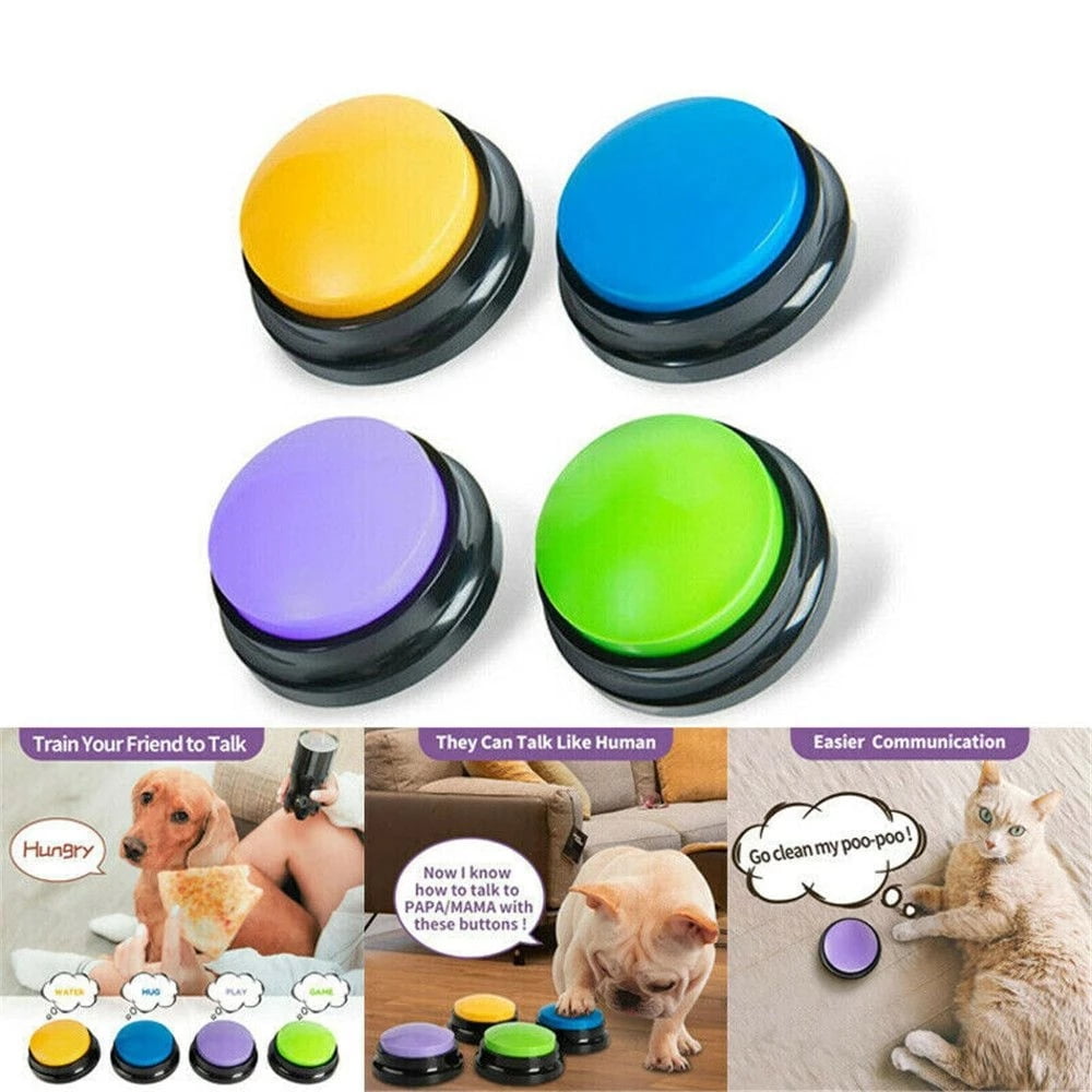 1Piece Dog Voice Recording Buttons for Communication, Interactive Dog