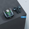 thumbnail image 4 of Auriculares Bluetooth Bluetooth 5.2 Ligero Inalámbrico HD Estéreo Cancelación de ruido 300mAh Auriculares intrauditivos con para el gimnasio - Blue Azul, 4 of 8