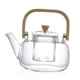 thumbnail image 3 of Tetera de vidrio, tetera, estufas transparentes, té hervido, té de Kung Fu, tetera floreciente y de con colador extraíble para barbacoa, 3 of 9