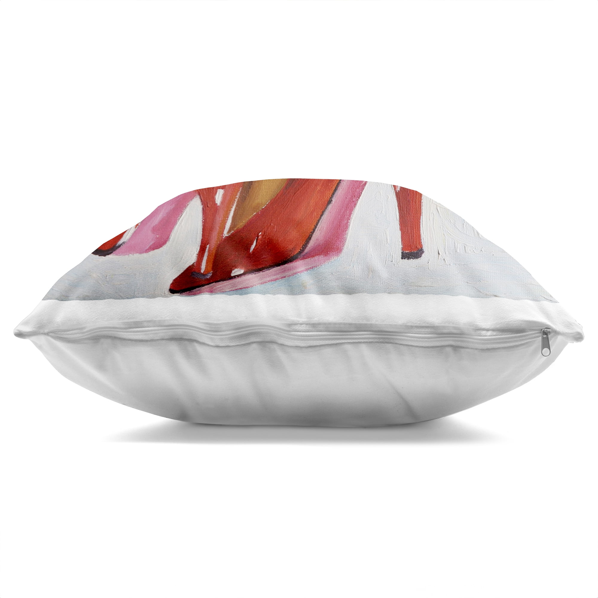Stupell Industries Chic Red Heels Portrayal Decorative Printed Throw Pillow, design by Violeta Vollmer, 18 x 7 x 18