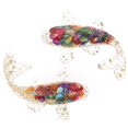 thumbnail image 2 of 2pcs Small Crystal Fish Figure Crystal Fish Figurine Table Fish Decoration Fish Ornament, 2 of 3