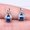 Dark Blue, variant on Multicolour 70 Pcs Tibetan Silver Hawk Necklace Charms 10X15MM Diy B16392-Red