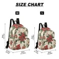 thumbnail image 2 of FORMRS Mini Backpack Purse for Women Travel Daypack Casual Shoulder Bag, Christmas Poinsettia, 2 of 7