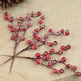thumbnail image 4 of 10Pcs Mini  Artificial Red Berries  Flower New Year Home Ornaments, 4 of 8