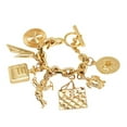 thumbnail image 2 of Pre-Owned CHANEL Icon Charm Bracelet, Gold Plated, Women's (Good), 2 of 7