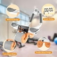 thumbnail image 3 of Automatic Rebound Ab Roller - Core Trainer with Timer, Elbow Support & Phone Holder (Orange), 3 of 5