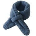 thumbnail image 1 of Knitted Scarf Solid Color All Match Warmer Scarf Toddler Winter Scarf for Kids, 1 of 10
