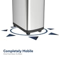 thumbnail image 3 of AUKTOPT 13 Gallon Motion Sensor Trash Can with Wheels, Stainless Steel Automatic Garbage Bin with Sliding Row Up Lid, Touchless Hands-Free Soft-Close, Silver, 3 of 7