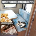 thumbnail image 5 of Yuyamidu Blue Marble Print RV Dinette Cushion Covers Universal Camper Cushion Slipcovers Soft Camper Dinette Seat Covers for Travel Trailer Couch RV Sofa Cushions, 5 of 7