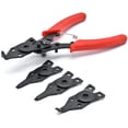 thumbnail image 3 of Biltek 4 in 1 Snap Ring Pliers Plier Set Circlip Combination Interchangeable Retaining Clip Tool Kits External + Internal Retaining Multiple Jaws, 3 of 6