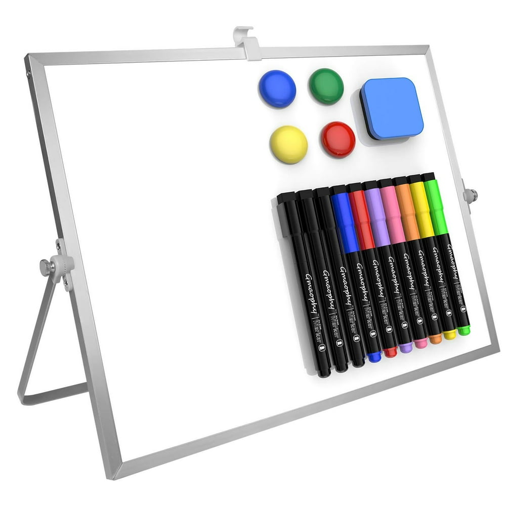Dry Erase White Board 16"X12" Large Desktop Whiteboard with