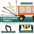 thumbnail image 6 of Heavy Duty Garden Cart On Wheels 1100lbs Steel Garden Cart, Heavy Duty Utility Wagon with Removable Sides, 180° Rotating Anti-Slip Handle,10in All Terrain Wheels, 6 of 7