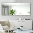 thumbnail image 2 of NeuType Rectangle Wall Mounted Mirror 71x28" Aluminum Alloy Grey, 2 of 7