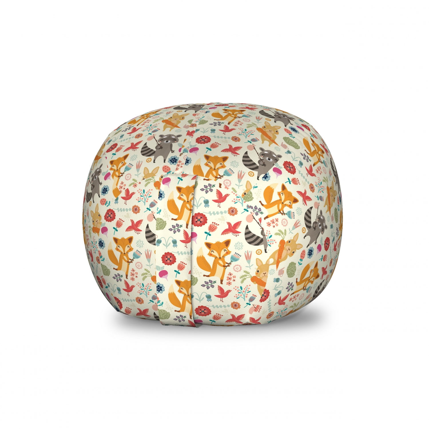 bean bag stuffed animal storage pattern
