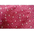 thumbnail image 4 of oneOone Cotton Silk Pink Fabric Snowflake,Star & Tree Craft Projects Decor Fabric Printed By The Yard 42 Inch Wide, 4 of 4