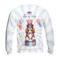 thumbnail image 2 of Happy 4th of July Patriotic Cavalier King Charles Spaniel Marching Band Uniform Balloons Fireworks All Over Print 3D Sweatshirt Unisex Merch Dog Lover Gifts - 13009, 2 of 6
