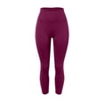 thumbnail image 4 of HXWCHs Active Workout Yoga Pants for Women High Waist Stretch Comfy Lounge Pants Wine M, 4 of 5