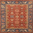 thumbnail image 1 of Ahgly Company Indoor Square Abstract Red Oriental Area Rugs, 5' Square, 1 of 6