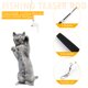 thumbnail image 4 of Gato Teaser Wands interactivo divertido caña de pescar Wand Stick juguete de entrenamiento (negro), 4 of 6