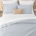 thumbnail image 2 of IR Imperial Rooms 3-Piece Linen Quilt Set, Ultrasonic Chevron Pattern Bedspread Soft Lightweight Coverlet, Queen, White, 2 of 10
