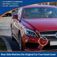 thumbnail image 3 of Tapa de gancho de remolque del parachoques delantero de Unique Bargains sin pintar para Mercedes-Benz CLS W218 2015-2018 No.A2188850626, 3 of 6