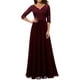 thumbnail image 3 of Txlixc Vestido largo de mujer, encaje de parquet sólido Txlixc moda, 3 of 6