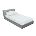 thumbnail image 2 of Ambesonne Grey Fitted Sheet & Pillow Sham Set, Neutral Floral Vintage Motif, Twinxl, White and Grey, 2 of 2
