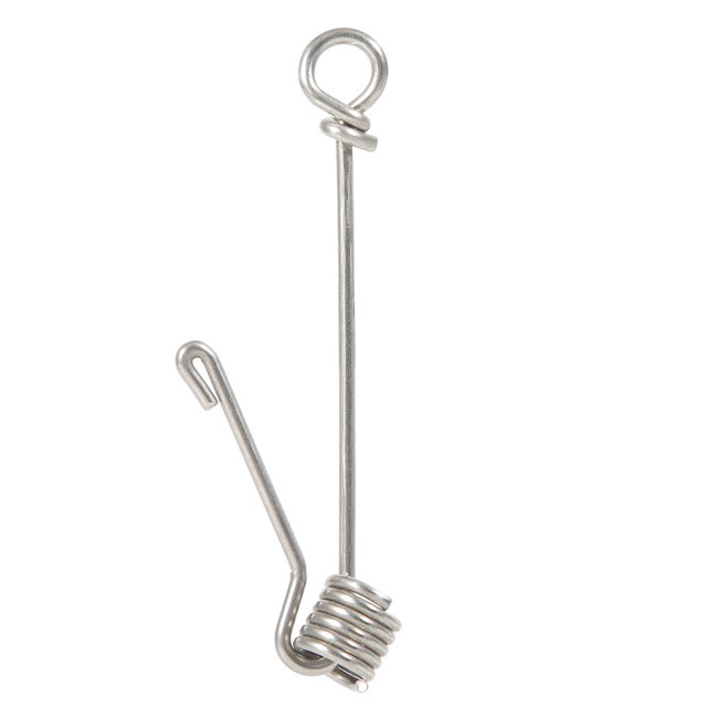 Anillo de apertura de acero inoxidable con hebilla para pierna de pájaro y loros, anillo para tobillera para actividades al aire libre (extra grande)