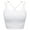 White, variant on FUTATA Women Cross Back Sport Bras Padded Strappy Criss Cross Cropped Bras for Yoga Workout Fitness