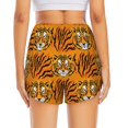 thumbnail image 2 of Lsque Tiger Printed Women's Running Shorts with Liner Pockets,Elastic Quick Dry Workout Athletic Gym Yoga Shorts,Womens High Waist Shorts-X-Large, 2 of 9