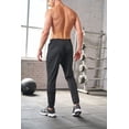 thumbnail image 4 of sogami Men's Joggers with Zipper Pockets Elastic Waist Sweatpants Athletic Pants for Jogging,Running, 4 of 8