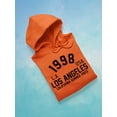 thumbnail image 3 of 1998 Los Angeles Summer Banner Hoodie Men -Image by Shutterstock, Male 5X-Large, 3 of 4