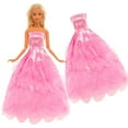 thumbnail image 6 of A-Waroom 8 PCS 12 inch Doll Dress Wedding Dress Trailing Skirt Evening Dress Princess Clothes, 6 of 8